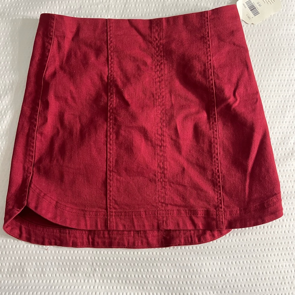 Altard State Wine Red Mini Skirt